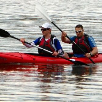 kayak y piraguas en el charco del cura